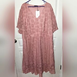 Dusty rose maxi dress